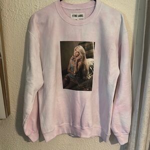 3:15 The Label Pink Taylor Swift Graphic Sweatshirt